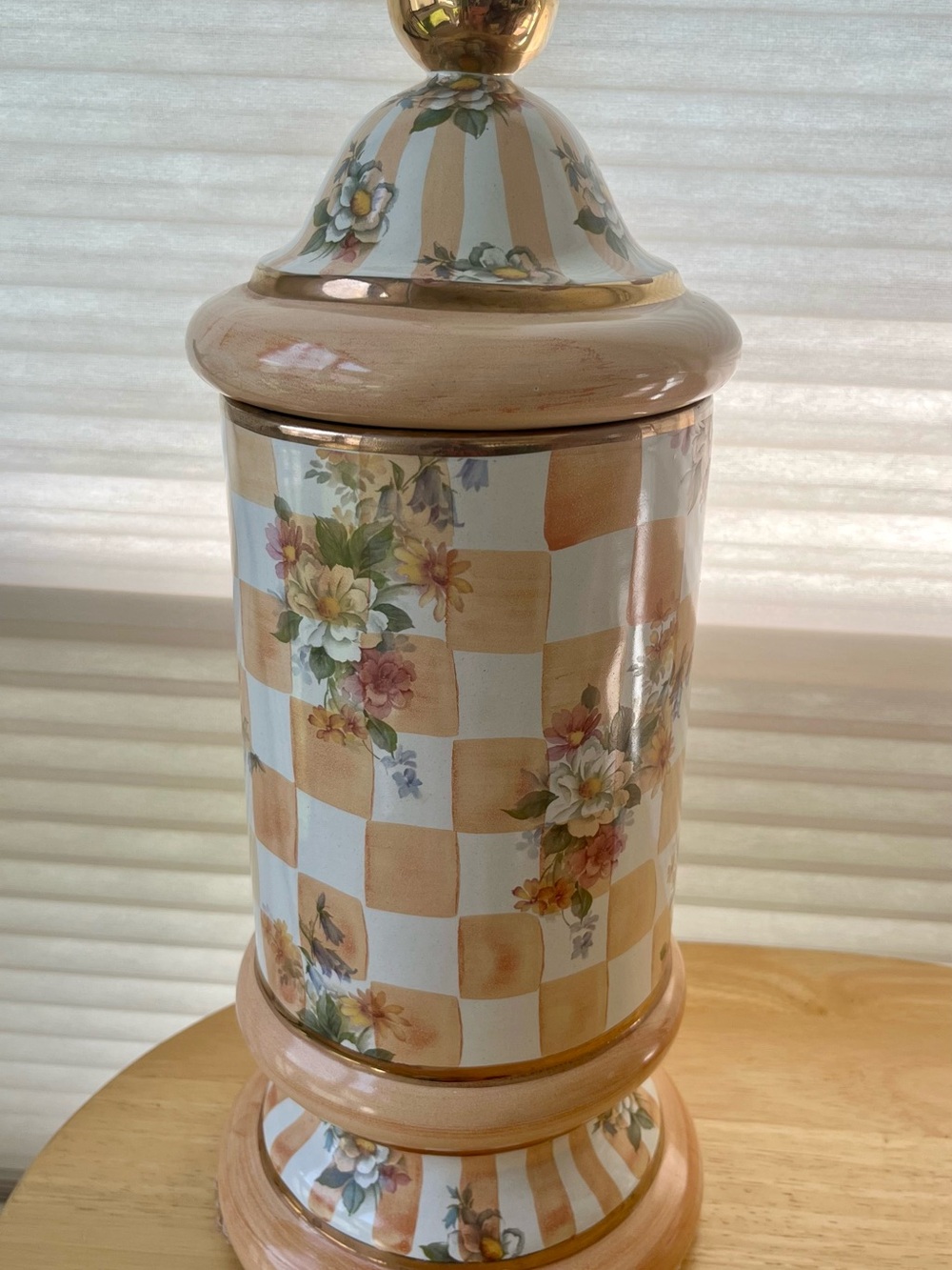 Initialed and Dated Mackenzie Childs Large Canister- Rare